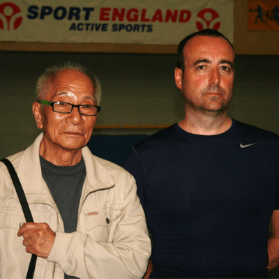 Sifu Rawcliffe and Grandmaster Ip Chun at the UK seminar in 2008