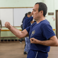 Sifi Rawcliffe demonstrating Siu Nim Tao (the first form)